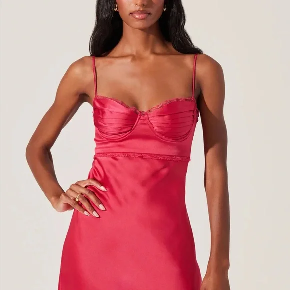 Astr The Label Florianne Satin Maxi Dress - Picture 3 of 3